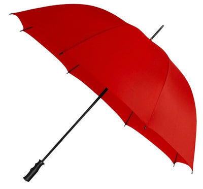 Impliva Golfparaplu a prueba de viento de 125 cm de poliéster rojo