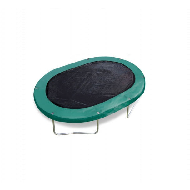 Cubierta de trampolín de salto Oval negro 3.05 x 4.57 metros