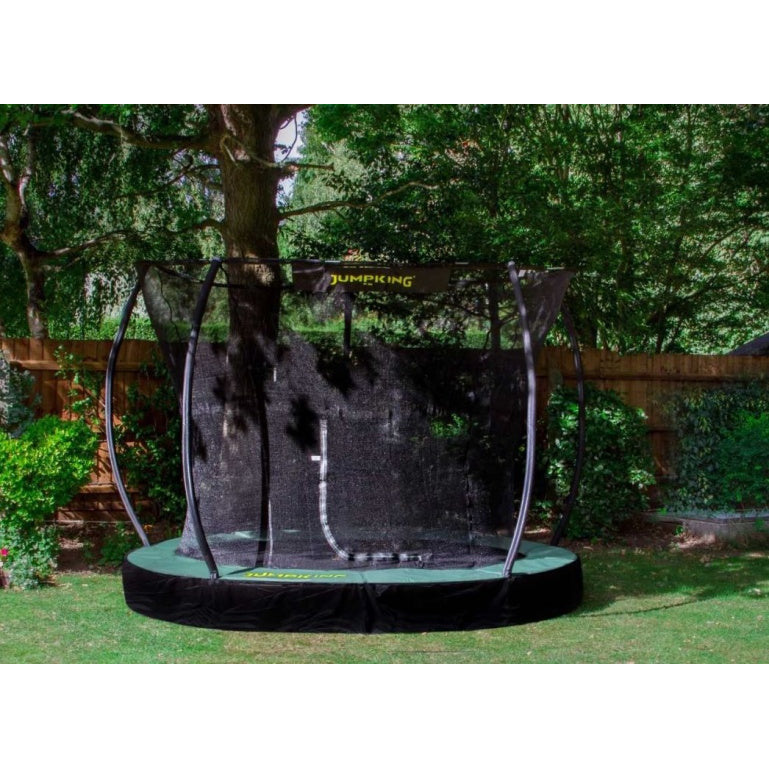 Jumpking Enground Deluxe Trampoline 366 cm de color verde negro