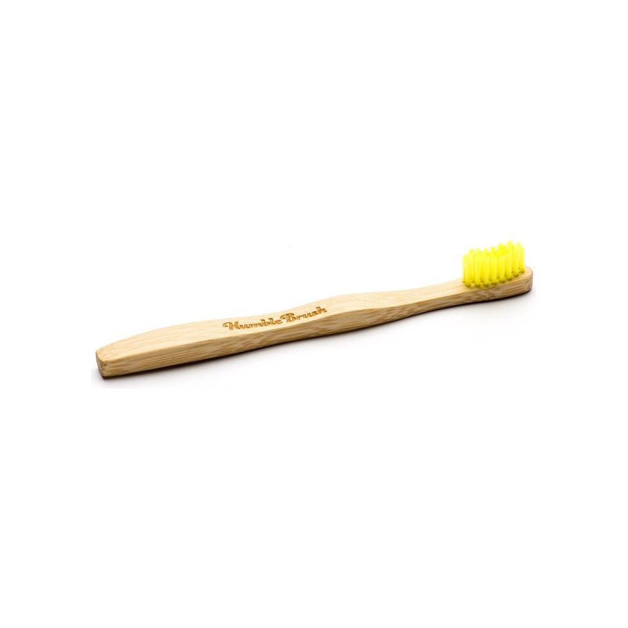 The Humble Co. Cepillo de dientes bambú niño ultra suave amarillo