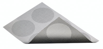 Kitchencraft Placemat 30 x 45 cm PVC polyester zilvergrijs