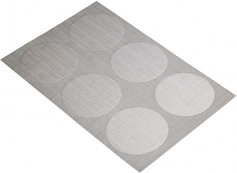 Plaza de kitchenclet 30 x 45 cm PVC Polyester Silver Gray