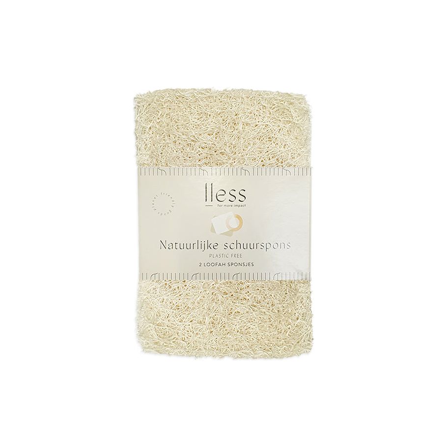 Lless Natural Purging Sponge Loofah 2 pezzi