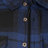 Life line Jervis Padded Flannel Shirt heren blauw zwart maat M