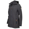Life line Kya softshell parka dames donkergrijs maat XXL