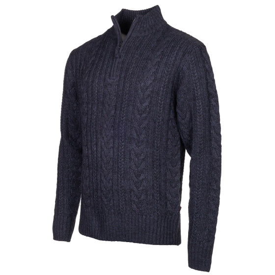 Life Line Marcel Magle in maglia mezza zip uomini dimensioni blu scuro xl