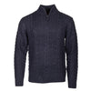 Life Line Marcel Sweater Knit Half Zip Men Tamaño azul oscuro XL