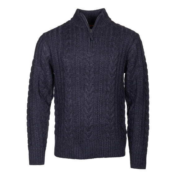 Life Line Marcel Sweater Knit Half Zip Men Tamaño azul oscuro XXL