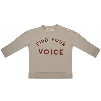 Little indians Sweater jongens katoen taupe maat 116