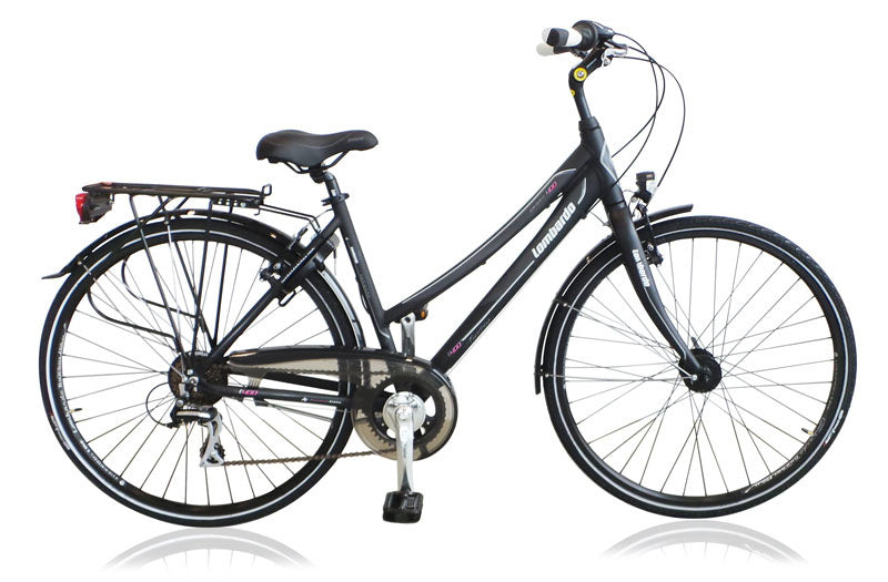 Lombardo Taranto 400 28 Inch 53 cm Dames 7V V-Brakes Antraciet
