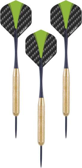 Longfield Darts Steeltip dartspijl Set 22 grammi di verde oro 3 pezzi