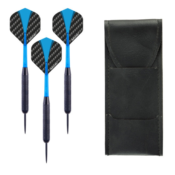 Longfield Darts Steeltip dartspijl Set 23 grammi blu nera 3 pezzi