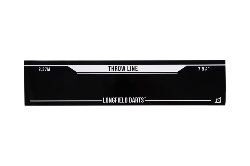 Longfield Darts Tournament Dartboard con accesorios de 8 piezas negras