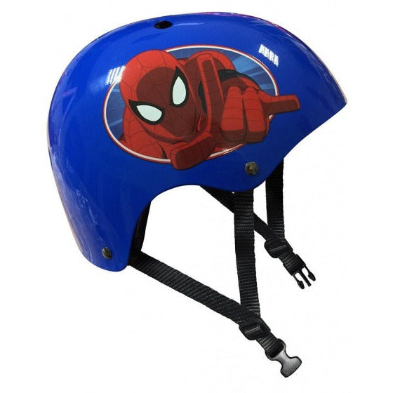 Marvel Spider-Man Casco de patinaje azul rojo tamaño 54 60 cm