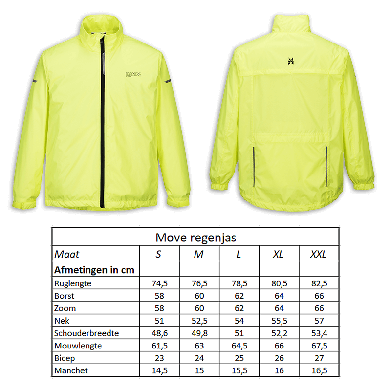Sportjack chaqueta de lluvia talla size s