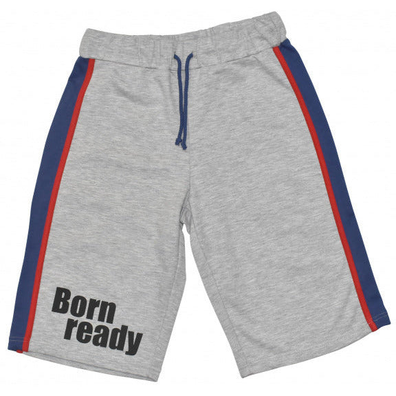 Max buddies Short Vito jongens polykatoen grijs maat 152