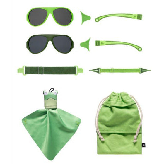 Haga clic en Cambiar gafas de sol para niños 2-5 años verde 2 piezas