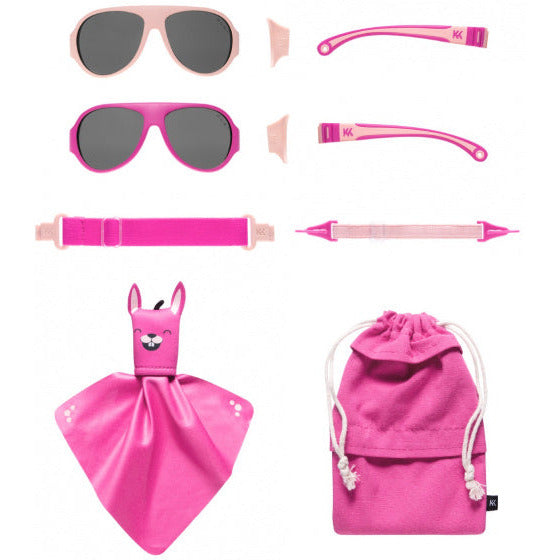 Click Change kinderzonnebril 2-5 jaar roze 2 stuks