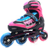 Pattini in linea veloce semi-softboat regolabile blu rosa dimensione 38-41