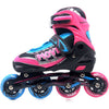 Pattini in linea veloce semi-softboat regolabile blu rosa dimensione 38-41