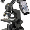 Conjunto de microscopio nacional de geográfico 30 cm 40-1280x de acero negro