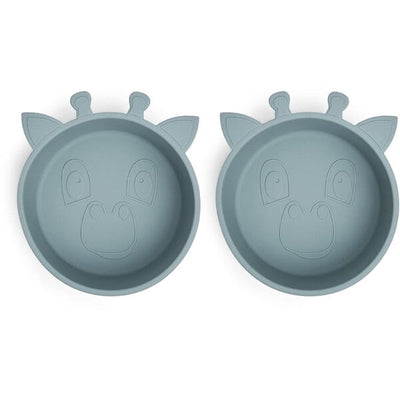 Nuuroo Alex Silicone Deep Plate 2-Pack Giraf