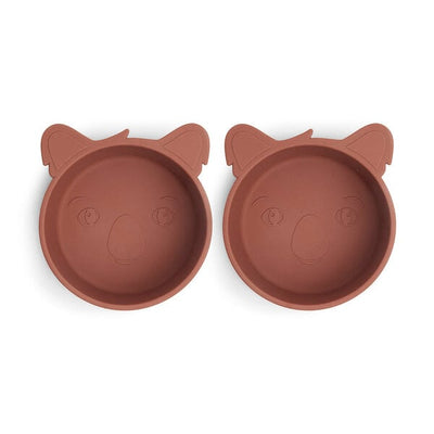 Nuuroo Alex Silicone Deep Plate 2-Pack Koala