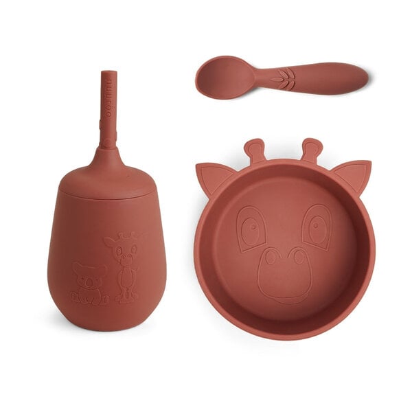 Nuuroo Blue Silicone Cena set de 3 paquetes
