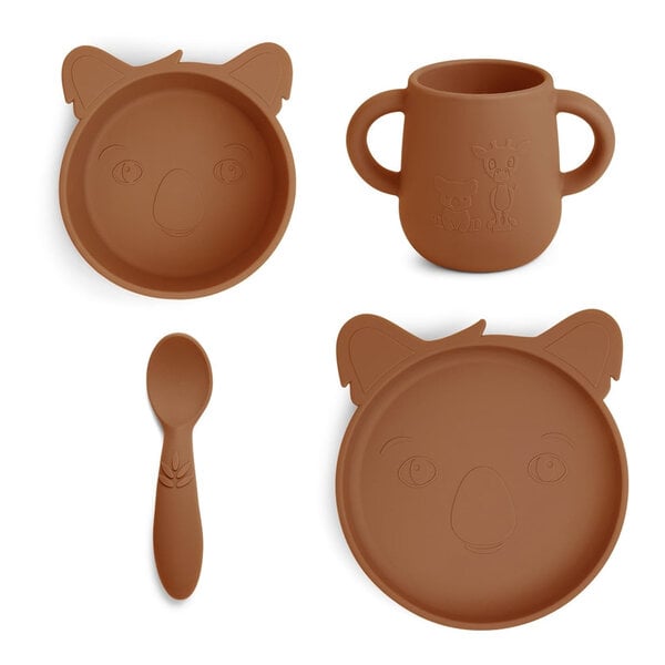 Nuuroo lykke cena de silicona set de 4 paquetes koala