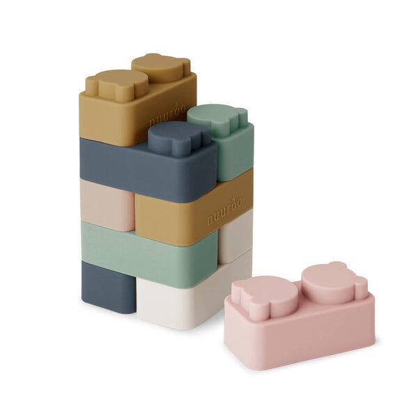 Nuuroo Pile Silicone Building Bricks 10 pezzi.