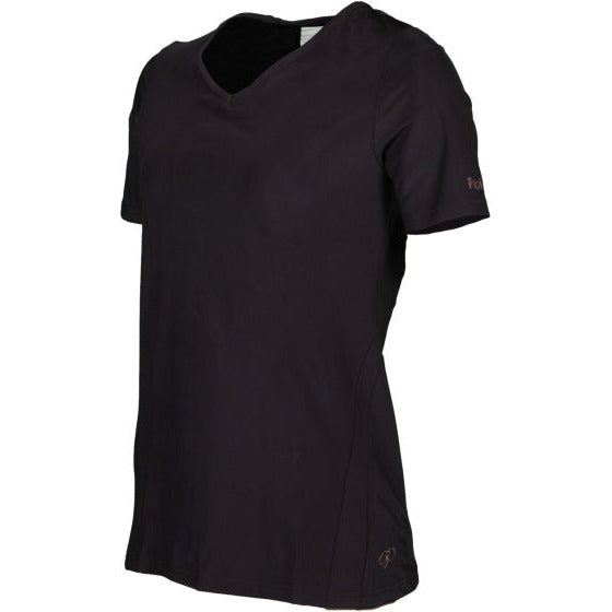 Papillon Fitness Shirt S SL V-Neck Ladies Black Size XXL