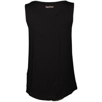 Papillon Singlet fitness shirt dames zwart maat S