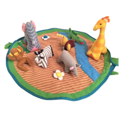Papoose giocattoli africano sacchetto