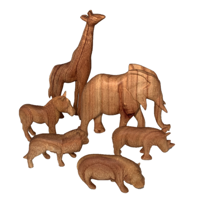 Papoose juguetes africanos animales 6 piezas