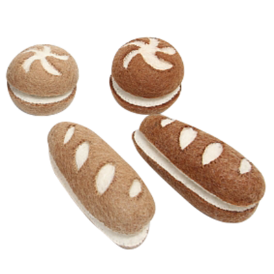 Baguette di giocattoli a papoose e rotoli dimezzati 8pc