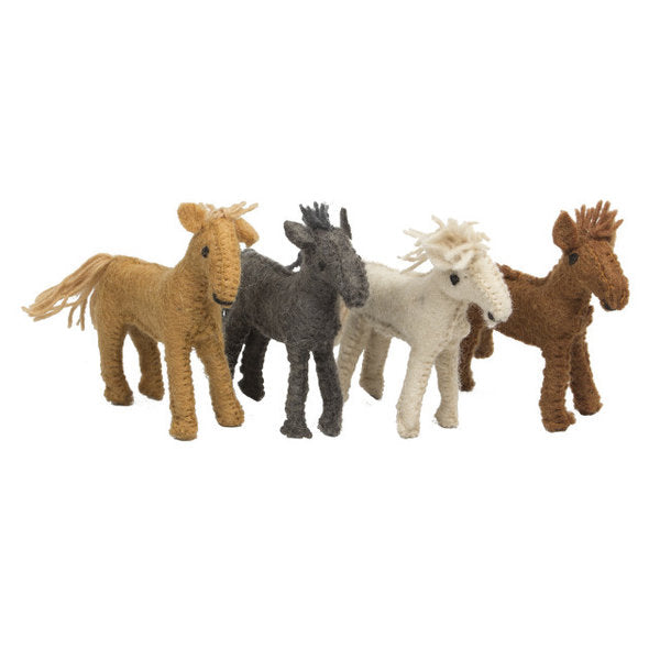 Papoose juguetes de granero caballos 4pc