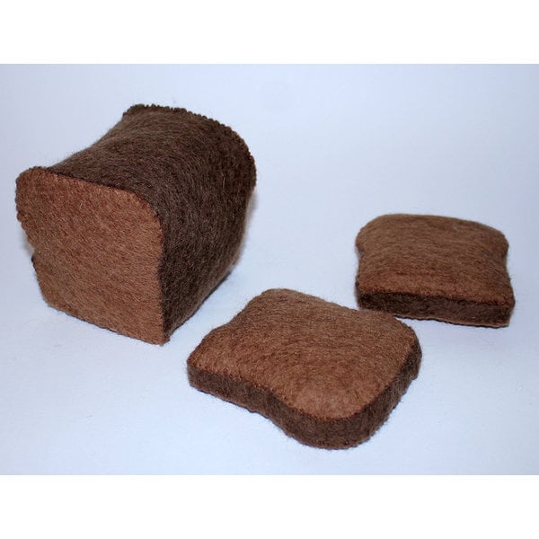 Pagnotta di pane giocattoli a papoose e 2 fette