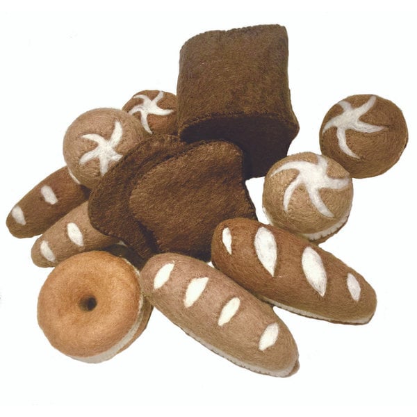 Set di pane giocattoli papoose 17pc