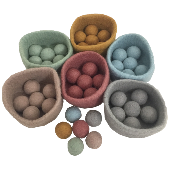 Papoose Jugues Earth Ball-Bowl Set 48pc 3+ Edad