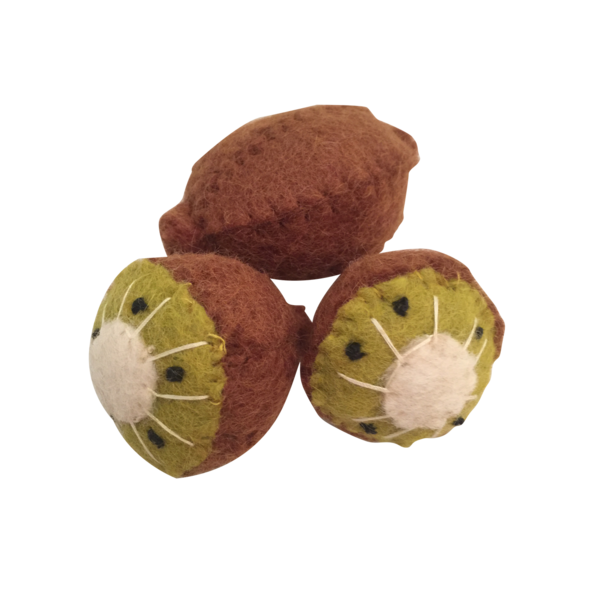 Papoose juguetes fruta kiwi 3pc