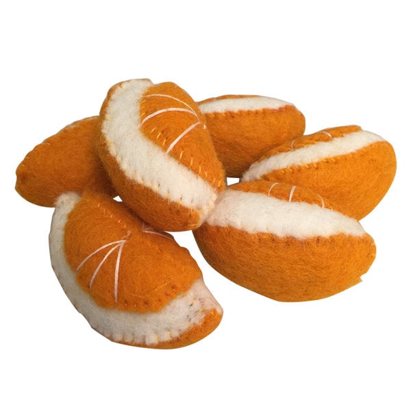 Papoose juguetes fruta naranja 6pc