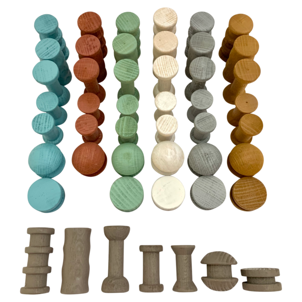 Papoose Toys Mini Earth Bavols 49pc
