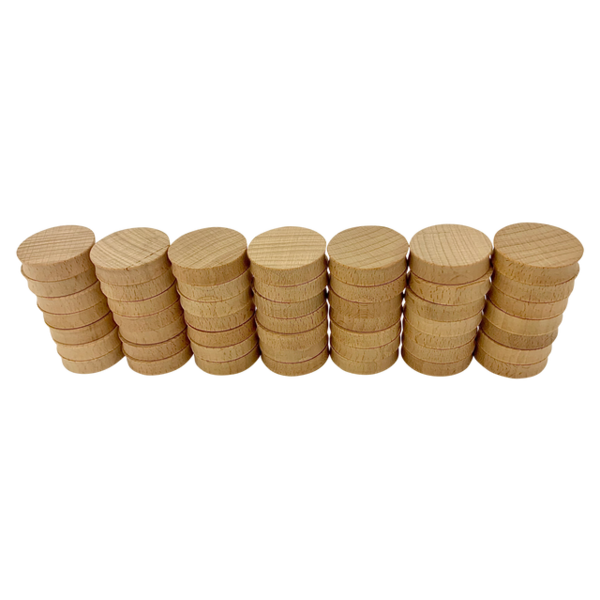 Toys Papoose Mini Natural Concave 4cm 49pc