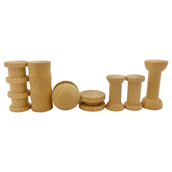 PApoose Toys Mini Natural Bool Set 7pc
