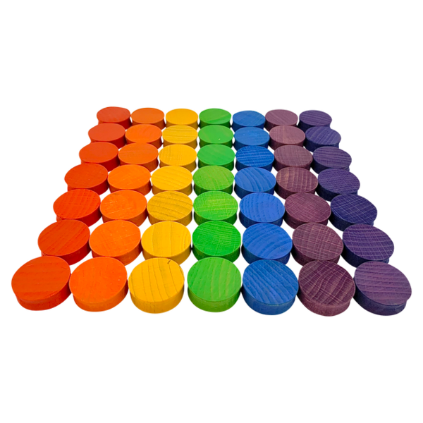 Papoose Toys Mini Rainbow Cóncavo 4cm 49pc