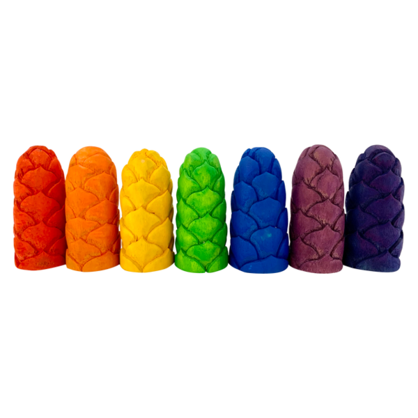 Papoose juguetes mini brote de flores arcoiris lr 7pc