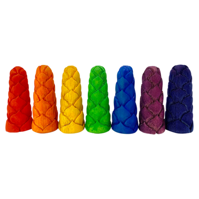 Papoose Toys Papoose Toys Mini Rainbow Flower Buds S 7pc