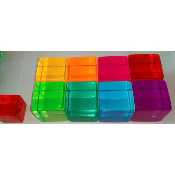 Toys papoose Phatt Lucite Cubes 10pc