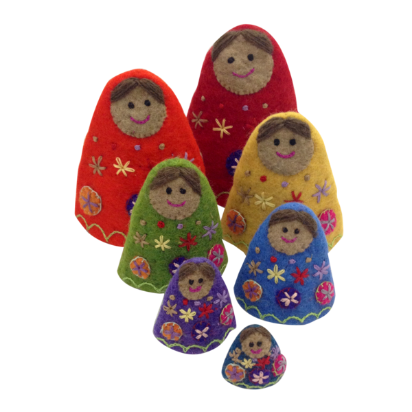 Giocattoli papoose Rainbow Babbushkas 7