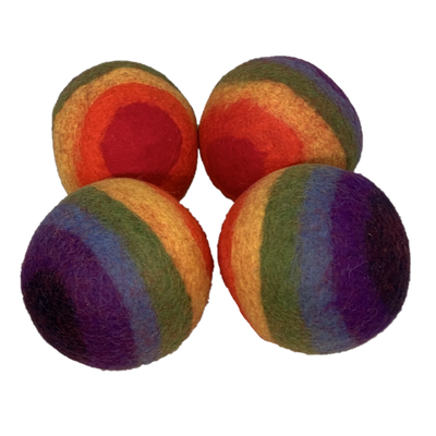 Papoose juguetes Rainbow Ball 12.5cm 4pc grande
